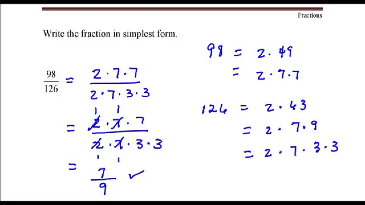 What Is Simplest Form Why You Must Experience What Is Simplest Form At 