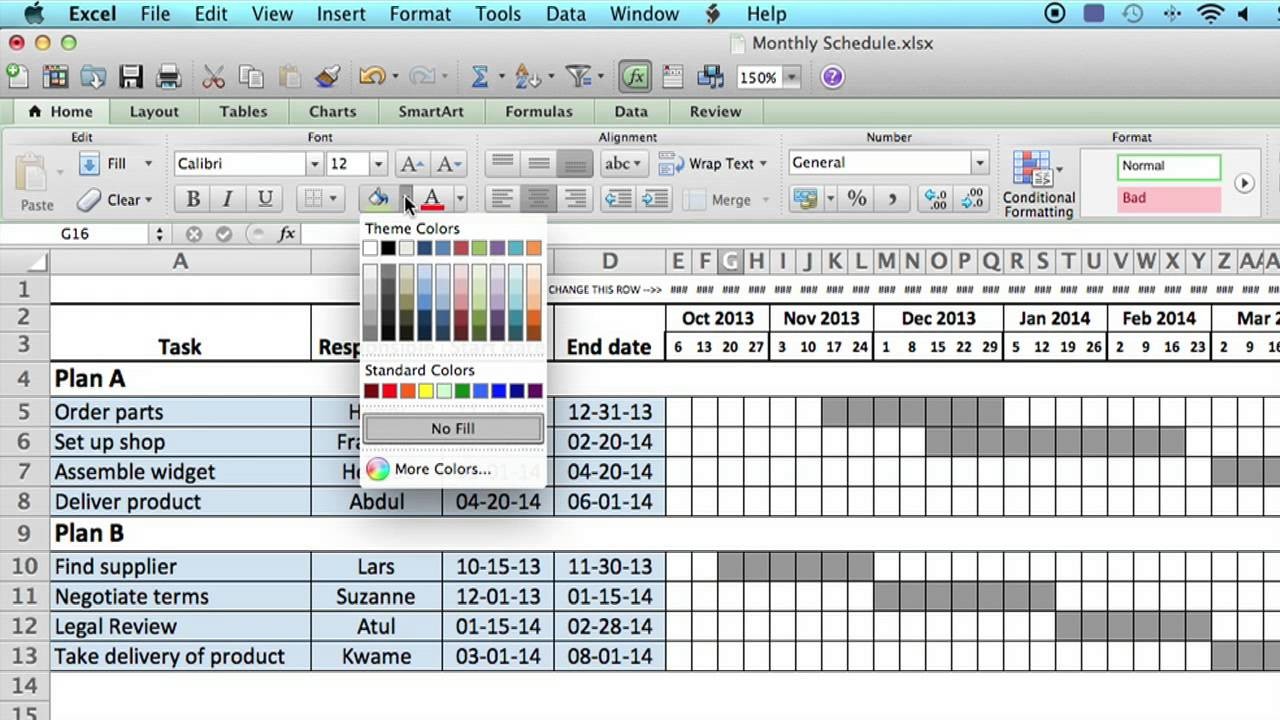 Microsoft Excel Template Xolerpa