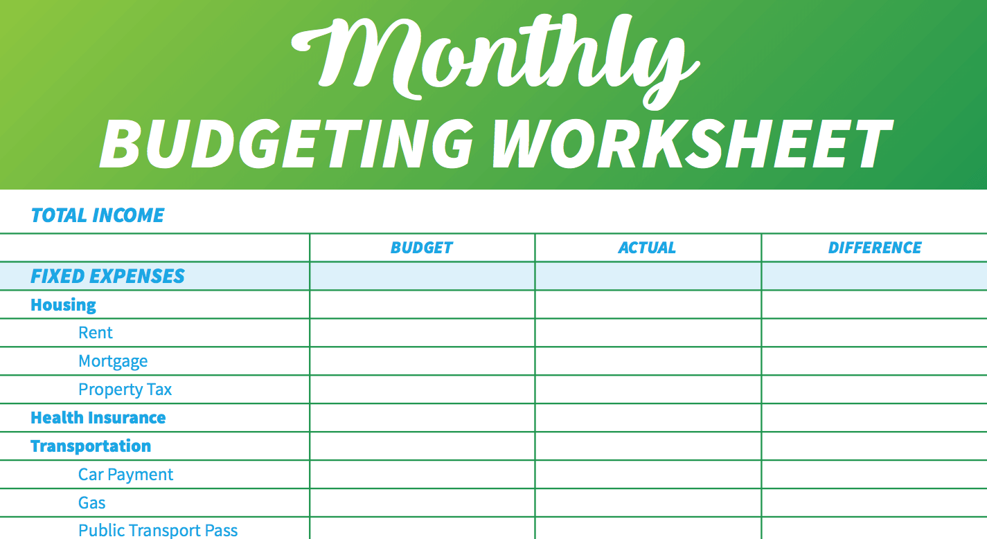 Simple Monthly Budget Template Things That Make You Love And Hate Simple Monthly Budget Template 
