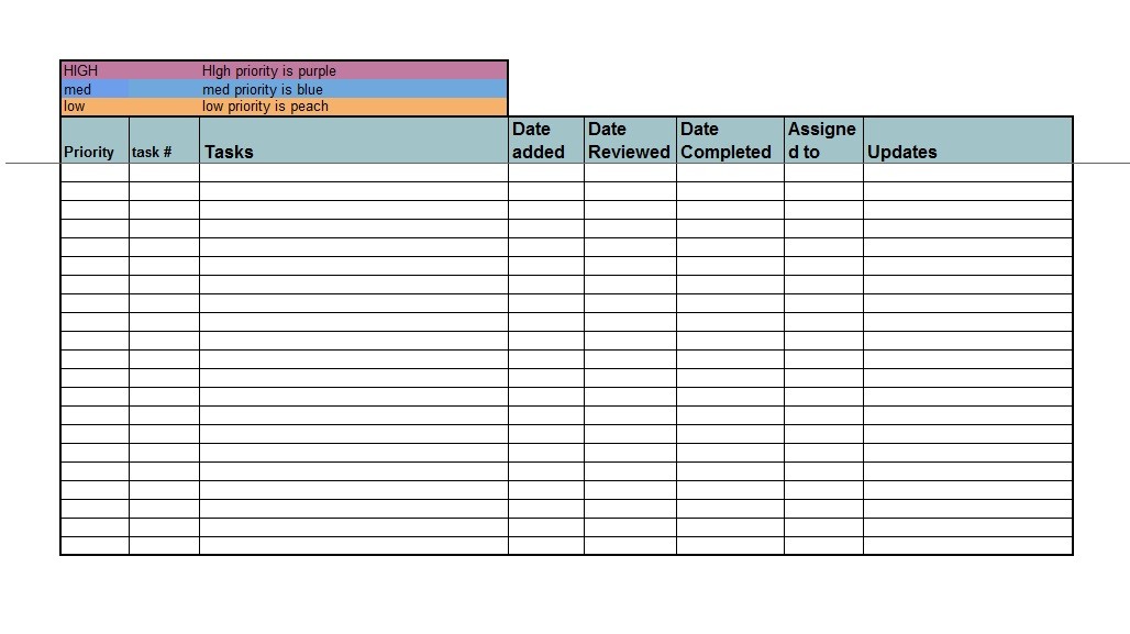 Excel Todo List Template Deckfad