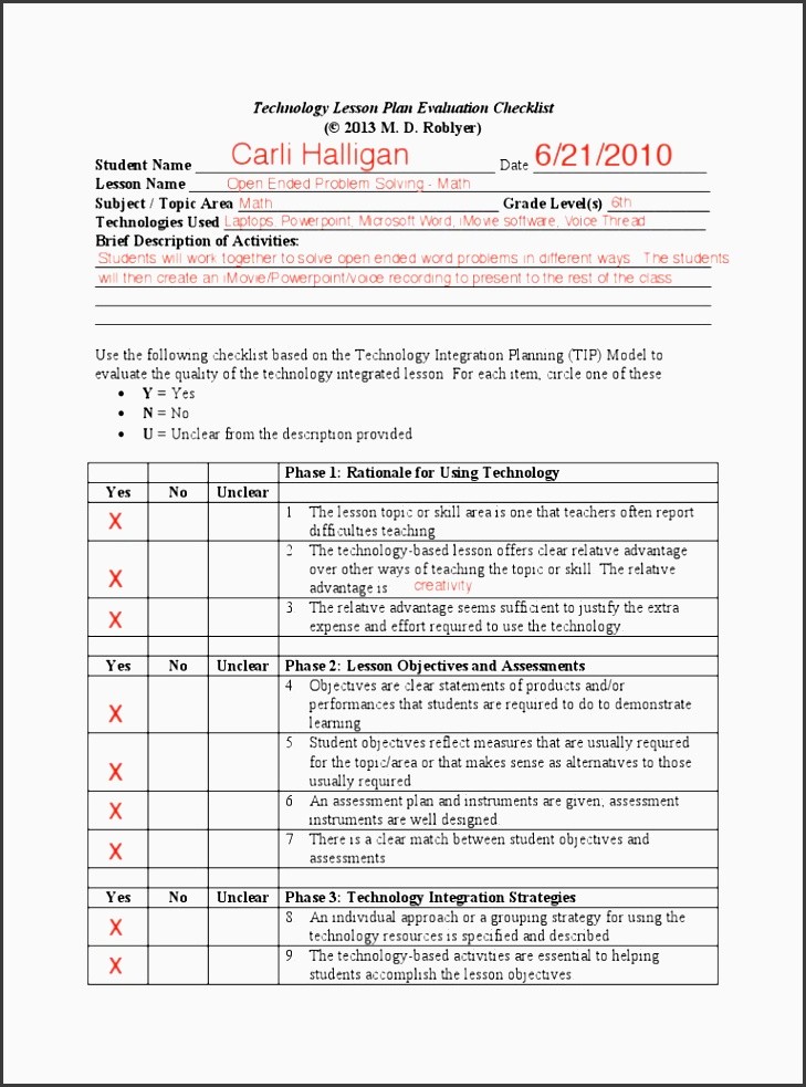 5 Academic Lesson Plan Template Sampletemplatess Sampletemplatess Vrogue