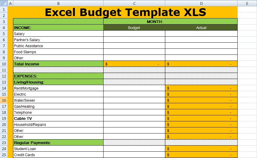 Budget Template Xlsx You Should Experience Budget Template Xlsx At ...
