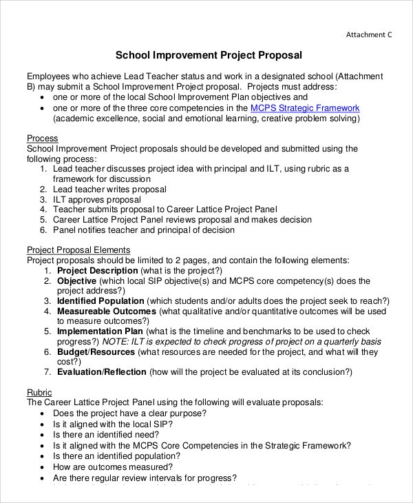 Proposal Template School Proposal Sample The Latest Trend In Proposal 