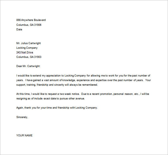 Resignation Letter Template In Word Format 3 Things You Didn t Know About Resignation Letter 