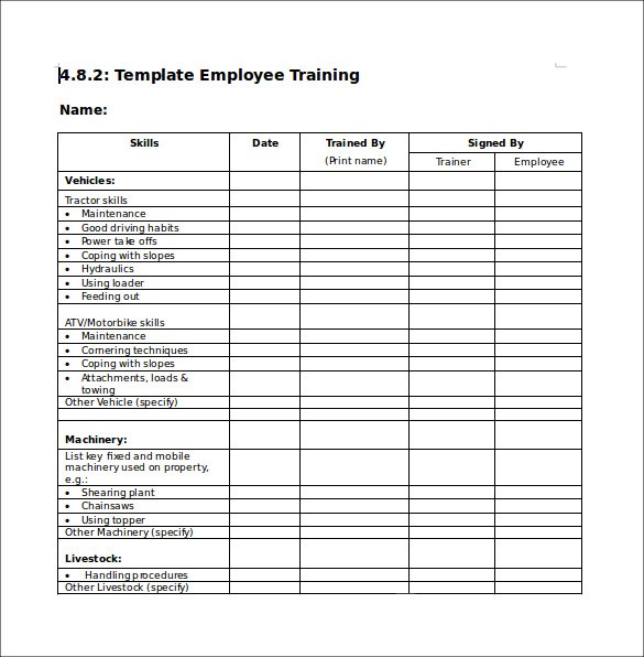 Training Checklist Template Reasons Why Training Checklist Template Is 