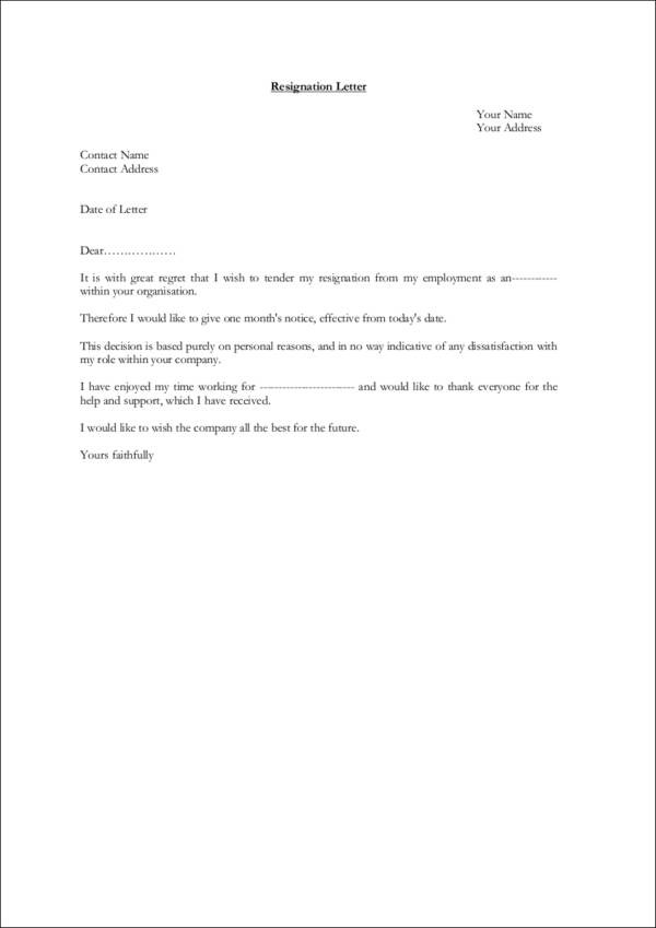 Resignation Letter Template Copy Paste Five Common Misconceptions About 