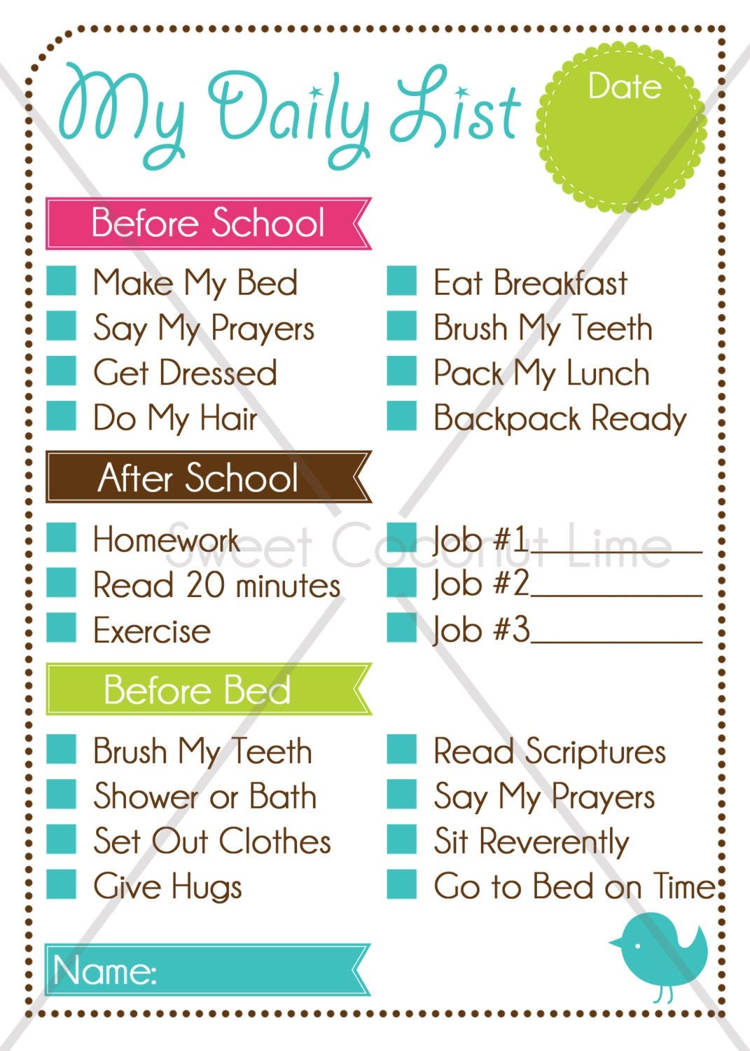 daily-checklist-template-for-kids-never-underestimate-the-influence-of