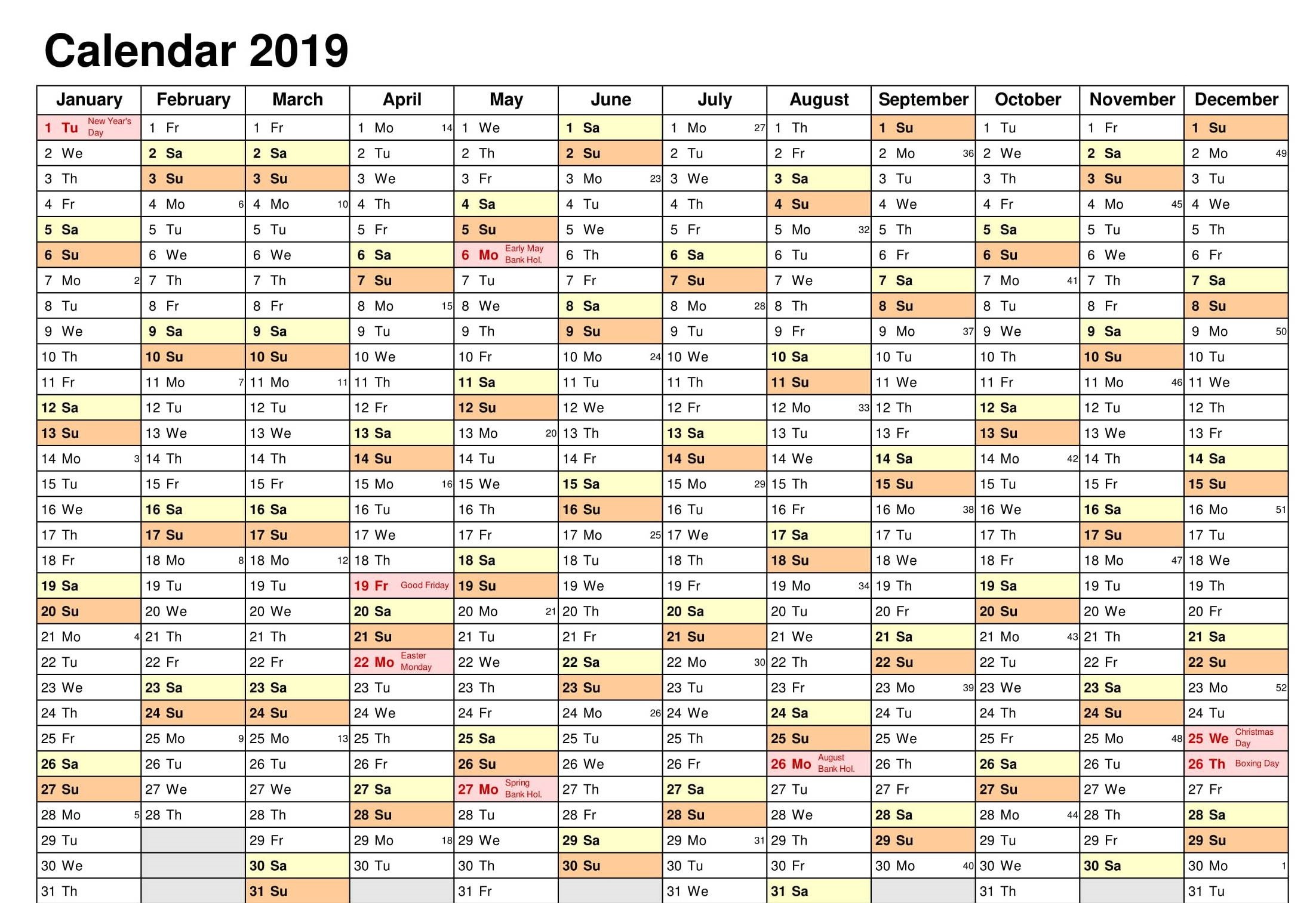 2018 calendar work schedule printable