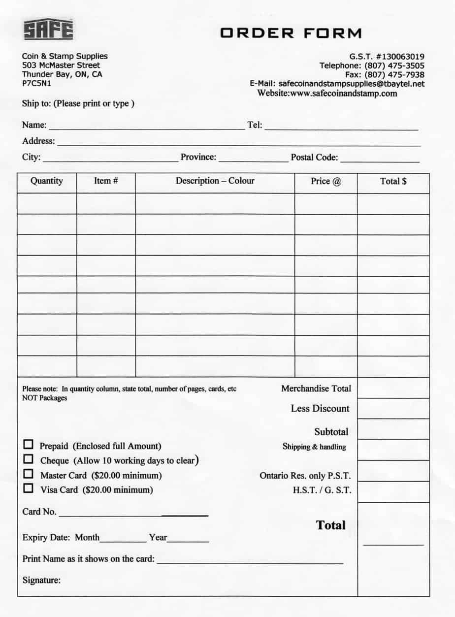 order form examples template 1 small but important things
