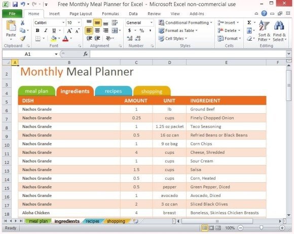 excel meal planner with macros reddit