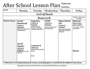 digital lesson planner template