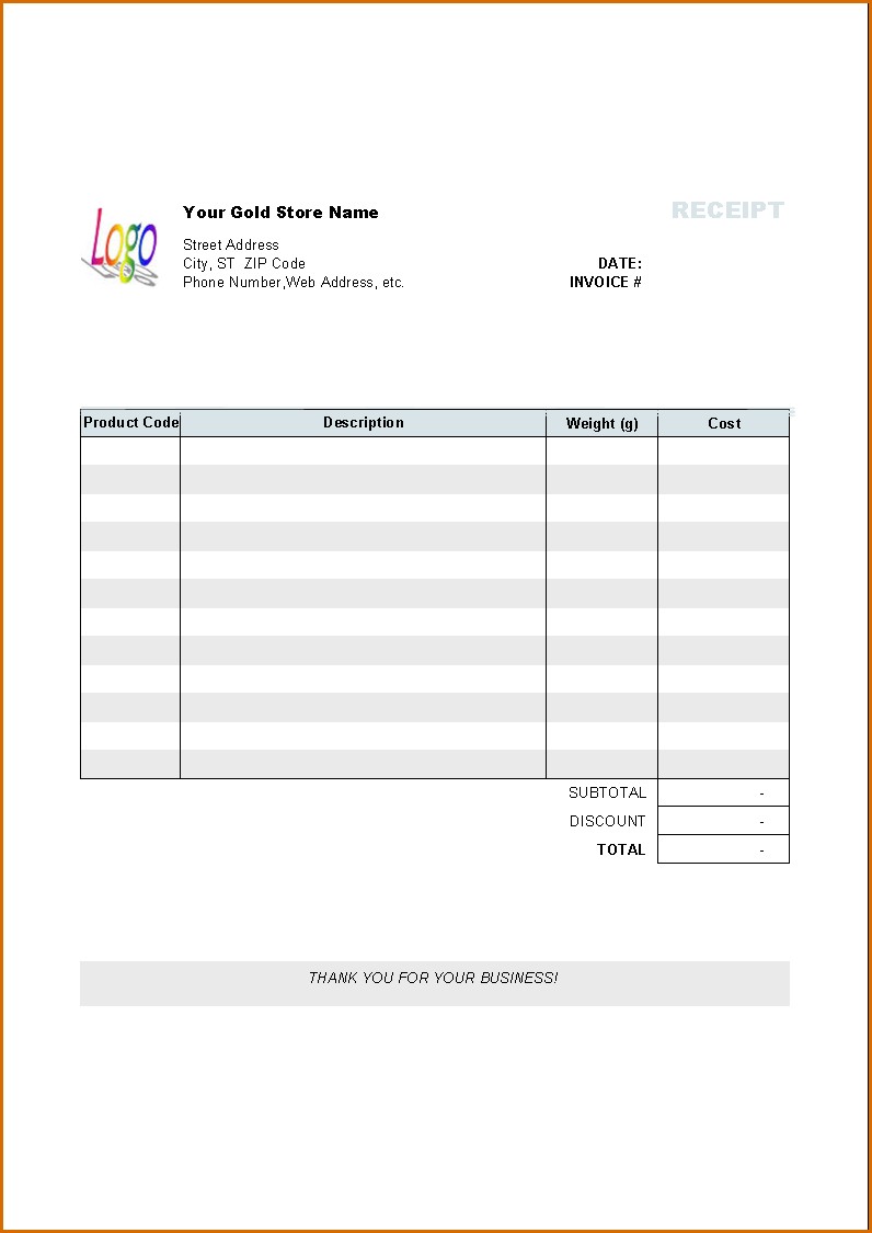 invoice template for pages